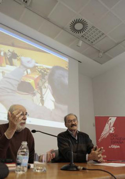 Francisco Prado Alberdi (izquierda) y Octavio Montserrat Zapater. [Foto: �ngel Gonz�lez]