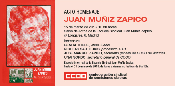 Acto homenaje. Juan Muñiz Zapico. Marzo 208. Madrid